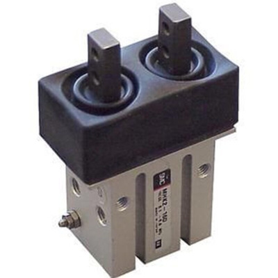 SMC 2 Finger Single Action Pneumatic Gripper, MHKL2-12S, Parallel Gripping Type