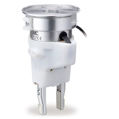 SMC 2 Finger Double Action Pneumatic Gripper, JMHZ2-16D-X7400B-HC10-P, Parallel Gripping Type