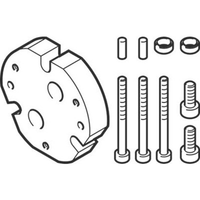 Festo 2 Finger Double Action Pneumatic Gripper, DHAA-G-Q11-35-B7G-50, Parallel Gripping Type