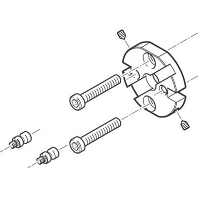 Festo Adapter HAPG-SD2-6, For Use With Pneumatic Grippers
