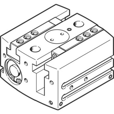 Festo 2 Finger Double Action Pneumatic Gripper, HGPL-25-20-A-B, Parallel Gripping Type
