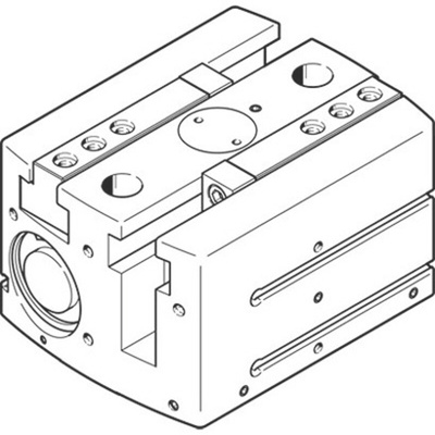 Festo 2 Finger Double Action Pneumatic Gripper, HGPL-40-40-A-B, Parallel Gripping Type