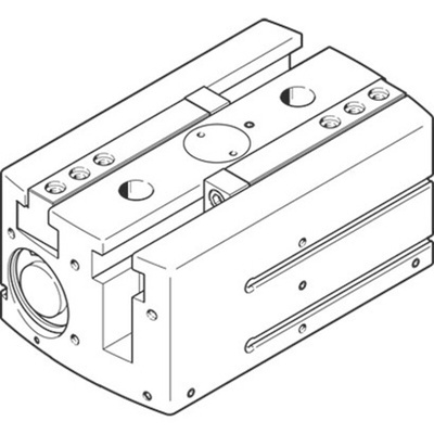 Festo 2 Finger Double Action Pneumatic Gripper, HGPL-40-60-A-B, Parallel Gripping Type
