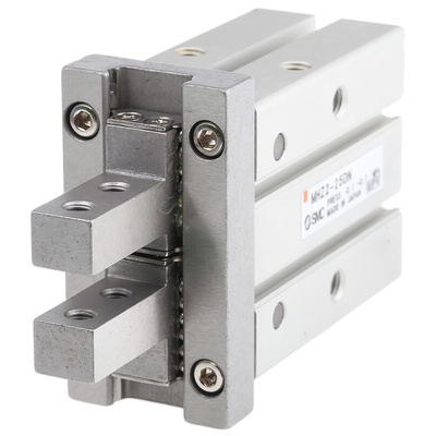 SMC 2 Finger Double Action Pneumatic Gripper, MHZ2-25DN, Parallel Gripping Type