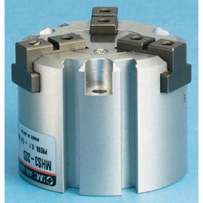 SMC 3 Finger Double Action Pneumatic Gripper, MHS3-25D, Parallel Gripping Type
