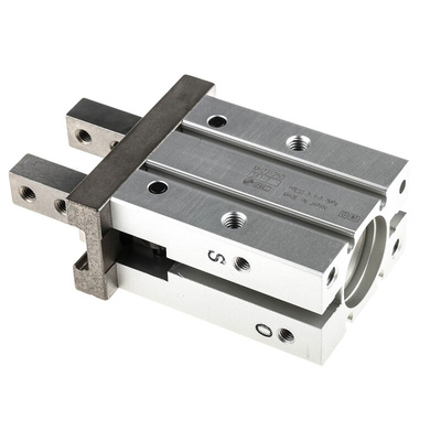 SMC 2 Finger Double Action Pneumatic Gripper, MHZ2-25D, Parallel Gripping Type