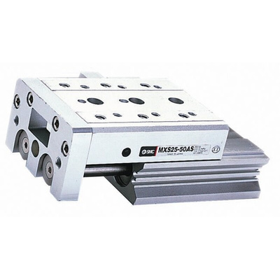 SMC Pneumatic Guided Cylinder - 12mm Bore, 50mm Stroke, MXS Series, Double Acting