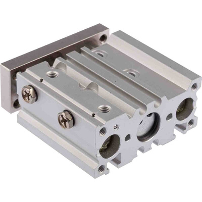 SMC Pneumatic Guided Cylinder - 12mm Bore, 20mm Stroke, MGP Series, Double Acting