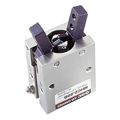 SMC 2 Finger Single Action Pneumatic Gripper, MHC2-16S, Angle Gripping Type
