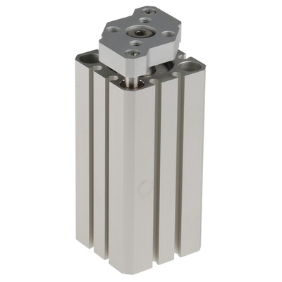 SMC Pneumatic Guided Cylinder - 25mm Bore, 50mm Stroke, CQM Series, Double Acting