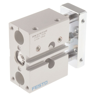 Festo Pneumatic Guided Cylinder - 170824, 12mm Bore, 10mm Stroke, DFM Series, Double Acting