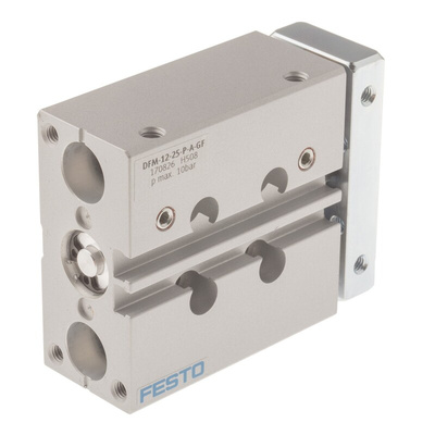 Festo Pneumatic Guided Cylinder - 170826, 12mm Bore, 25mm Stroke, DFM Series, Double Acting