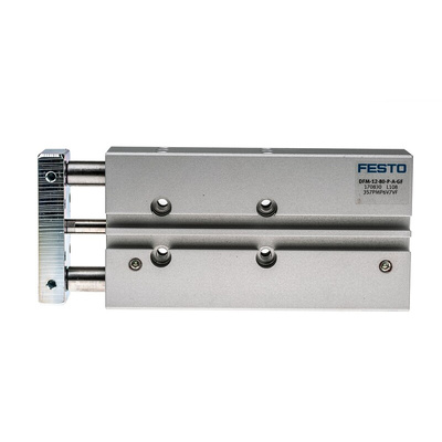 Festo Pneumatic Guided Cylinder - 170830, 12mm Bore, 80mm Stroke, DFM Series, Double Acting