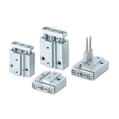 SMC Pneumatic Guided Cylinder - 6mm Bore, 5mm Stroke, MGJ Series, Double Acting