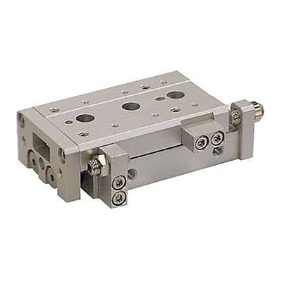 SMC Pneumatic Guided Cylinder - 6mm Bore, 20mm Stroke, MXSL Series, Double Acting