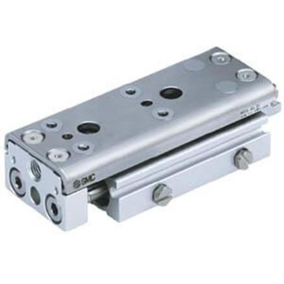 SMC Pneumatic Guided Cylinder - 16mm Bore, 30mm Stroke, MXQ Series, Double Acting