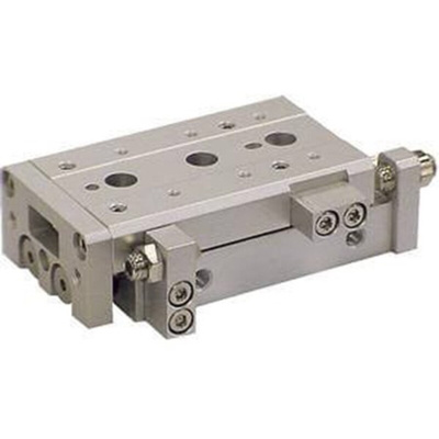 SMC Pneumatic Guided Cylinder - 6mm Bore, 10mm Stroke, MXS Series, Double Acting