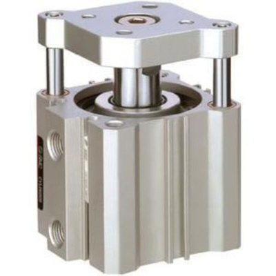 SMC Pneumatic Guided Cylinder - 40mm Bore, 75mm Stroke, CQM Series, Double Acting