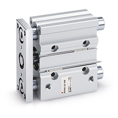 SMC Pneumatic Compact Cylinder - 25mm Bore, 20mm Stroke, MGP Series, Double Acting