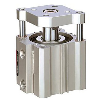 SMC Pneumatic Guided Cylinder - 16mm Bore, 20mm Stroke, CQM Series, Double Acting