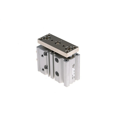 SMC Pneumatic Guided Cylinder - 16mm Bore, 10mm Stroke, Double Acting