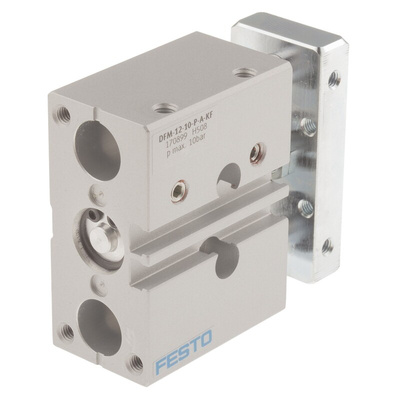 Festo Pneumatic Guided Cylinder - 170899, 12mm Bore, 10mm Stroke, DFM Series, Double Acting