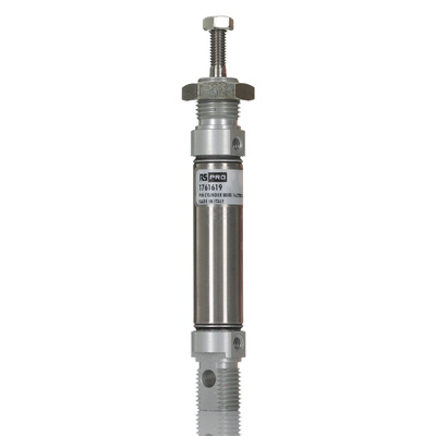 RS PRO Roundline Cylinder - 16mm Bore, 25mm Stroke, Double Acting