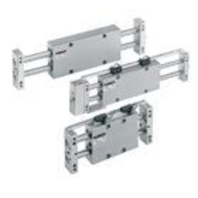 Slide unit, double rod, double acting, magnetic, 15mm bore, 25mm stroke, slide bearing