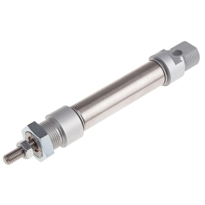 RS PRO Pneumatic Piston Rod Cylinder - 20mm Bore, 50mm Stroke, ISO 6432 Series, Single Acting