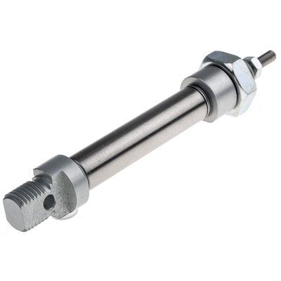 RS PRO Pneumatic Piston Rod Cylinder - 10mm Bore, 25mm Stroke, ISO 6432 Series, Single Acting