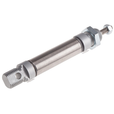 RS PRO Pneumatic Roundline Cylinder - 16mm Bore, 25mm Stroke, ISO 6432 Series, Double Acting