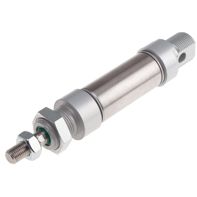 RS PRO Pneumatic Roundline Cylinder - 25mm Bore, 25mm Stroke, ISO 6432 Series, Double Acting