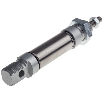RS PRO Pneumatic Piston Rod Cylinder - 16mm Bore, 10mm Stroke, ISO 6432 Series, Double Acting