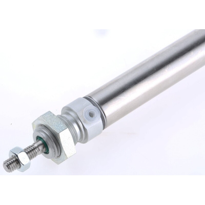 RS PRO Pneumatic Piston Rod Cylinder - 16mm Bore, 200mm Stroke, ISO 6432 Series, Double Acting