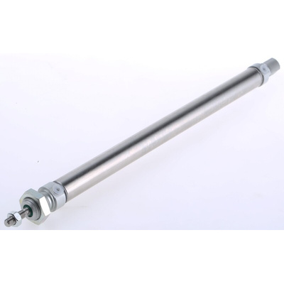 RS PRO Pneumatic Piston Rod Cylinder - 16mm Bore, 200mm Stroke, ISO 6432 Series, Double Acting