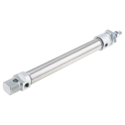 RS PRO Pneumatic Piston Rod Cylinder - 20mm Bore, 125mm Stroke, ISO 6432 Series, Double Acting