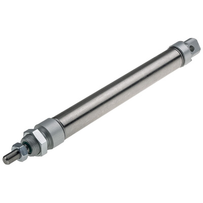 RS PRO Pneumatic Roundline Cylinder - 25mm Bore, 160mm Stroke, ISO 6432 Series, Double Acting