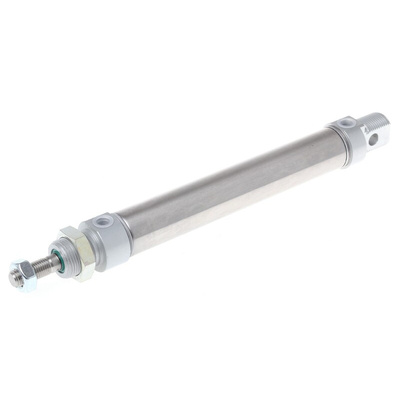 RS PRO Pneumatic Piston Rod Cylinder - 25mm Bore, 125mm Stroke, ISO 6432 Series, Double Acting