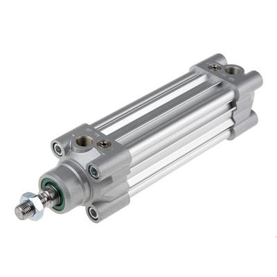 RS PRO Pneumatic Piston Rod Cylinder - 40mm Bore, 80mm Stroke, CDEM Series, Double Acting