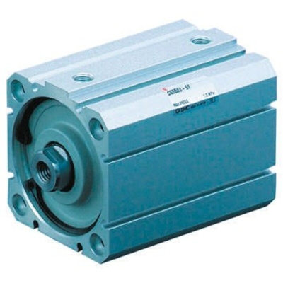 SMC Pneumatic Compact Cylinder - 25mm Bore, 40mm Stroke, C55 Series, Double Acting