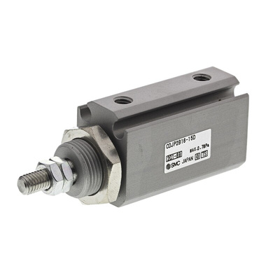 SMC Pneumatic Piston Rod Cylinder - 16mm Bore, 15mm Stroke, CJP2 Series, Double Acting