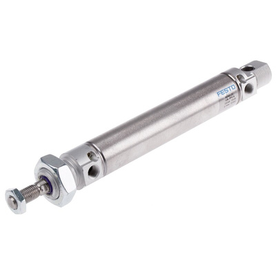 Festo Pneumatic Cylinder - 19248, 25mm Bore, 100mm Stroke, DSNU Series, Double Acting