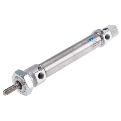 Festo Pneumatic Cylinder - 19238, 20mm Bore, 80mm Stroke, DSNU Series, Double Acting