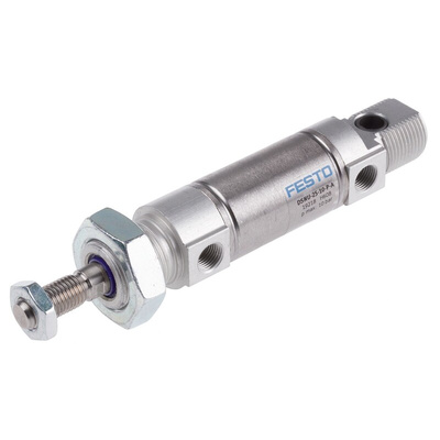 Festo Pneumatic Cylinder - 19218, 25mm Bore, 10mm Stroke, DSNU Series, Double Acting