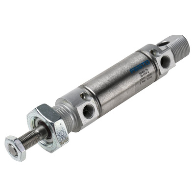 Festo Pneumatic Cylinder - 33975, 25mm Bore, 25mm Stroke, DSNU Series, Double Acting
