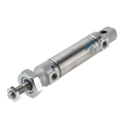 Festo Pneumatic Piston Rod Cylinder - 19245, 25mm Bore, 40mm Stroke, DSNU Series, Double Acting