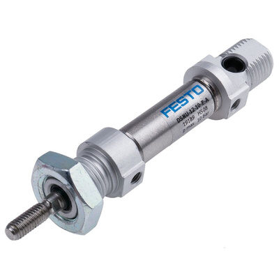 Festo Pneumatic Piston Rod Cylinder - 19189, 12mm Bore, 10mm Stroke, DSNU Series, Double Acting