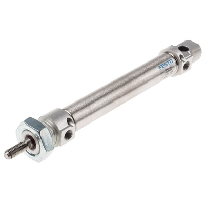 Festo Pneumatic Cylinder - 19239, 20mm Bore, 100mm Stroke, DSNU Series, Double Acting