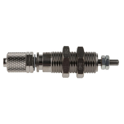 SMC Pneumatic Piston Rod Cylinder - 6mm Bore, 10mm Stroke, CJP Series, Single Acting