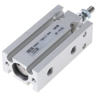 SMC Pneumatic Piston Rod Cylinder - 10mm Bore, 10mm Stroke, CU Series, Double Acting